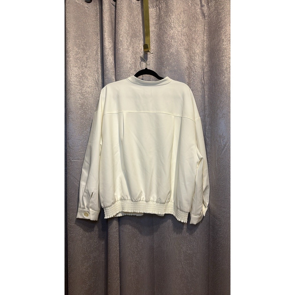 VINCE CAMUTO‎ Soho Stretch Twill Banded Collar LongSleeve Zip Bomber Jacket 2x - Picture 11 of 13